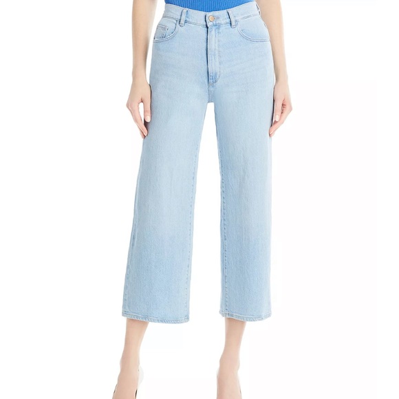 DL1961 Hepburn High Rise Crop Wide Leg Jean Size 25 - Picture 14 of 14